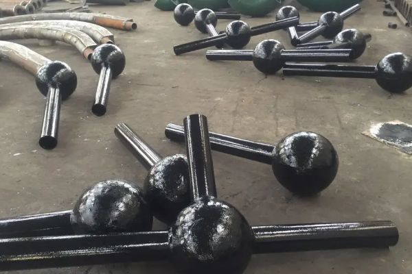 碳钢内衬陶瓷工艺球形弯头 碳钢内衬陶瓷工艺球形弯头